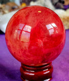 LG. Pink Smelter Glass Crystal Sphere 💗🔮🩷