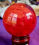 LG. Pink Smelter Glass Crystal Sphere 💗🔮🩷