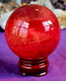 LG. Pink Smelter Glass Crystal Sphere 💗🔮🩷