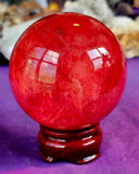 LG. Pink Smelter Glass Crystal Sphere 💗🔮🩷