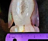 LG. Purple Agate Penguin Carving w/Druzy ✨🤩🐧💜