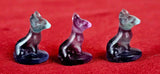 Mini Rainbow Fluorite Crystal Sphynx Cat Figurine 💜🐈🐾