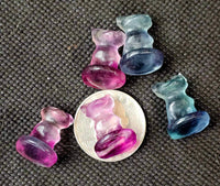 Mini Rainbow Fluorite Crystal Sphynx Cat Figurine 💜🐈🐾