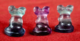 Mini Rainbow Fluorite Crystal Sphynx Cat Figurine 💜🐈🐾