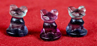 Mini Rainbow Fluorite Crystal Sphynx Cat Figurine 💜🐈🐾