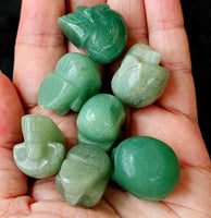 Green Aventurine Crystal Mini Skull Carving 🍏💀💚