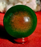 Green Cat's Eye Crystal Sphere 💚🔮🍏