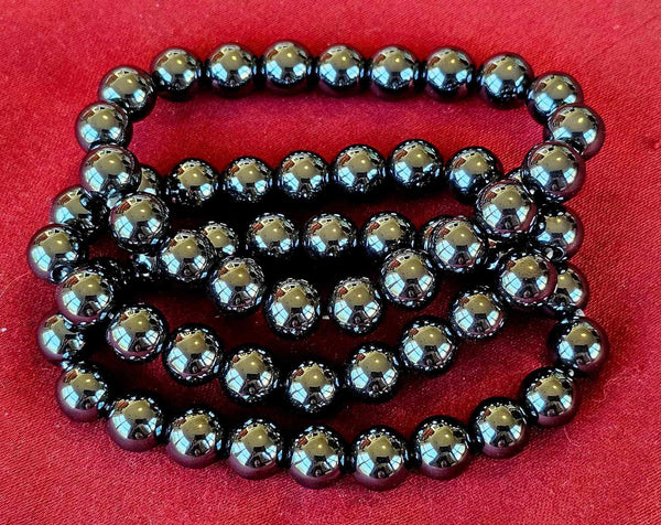 Chonky Hematite Crystal Bracelet ✨📿🩶🧲