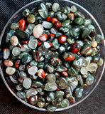 Bloodstone Crystal Chips 3oz ✨🩸🩶🖤