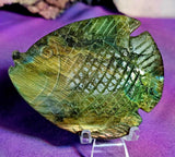 Labradorite Crystal Fish Carving 🐠✨🤩🐟