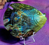 Labradorite Crystal Fish Carving 🐠✨🤩🐟