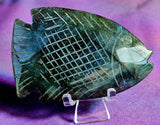 Labradorite Crystal Fish Carving 🐠✨🤩🐟
