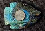 Labradorite Crystal Fish Carving 🐠✨🤩🐟
