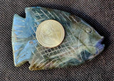 Labradorite Crystal Fish Carving 🐠✨🤩🐟