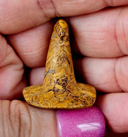 Calligraphy Jasper Crystal Witch or Wizard Hat Carving 🧙‍♂️🧙‍♀️🧙