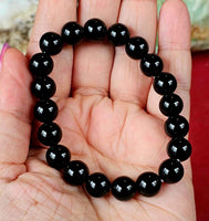 Chonky Black Obsidian Crystal Bracelet 📿✨🖤