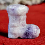 Lepidolite Crystal Santa's Boot Carving👢🎅☃️💜