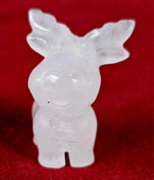 Rose Quartz Crystal Reindeer Figurine 🩷🦌🌸