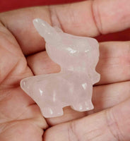 Rose Quartz Crystal Reindeer Figurine 🩷🦌🌸