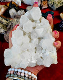 XXL Raw Snow Quartz Crystal Cluster ✨ 💎❄️