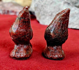 Brecciated Red Jasper Crystal Raven Carving 🐦‍⬛✨❤️