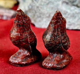 Brecciated Red Jasper Crystal Raven Carving 🐦‍⬛✨❤️