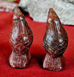 Brecciated Red Jasper Crystal Raven Carving 🐦‍⬛✨❤️