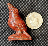 Brecciated Red Jasper Crystal Raven Carving 🐦‍⬛✨❤️