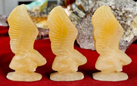 Yellow Calcite Crystal Angel of Remembrance Statue 🪽😇🙏💛