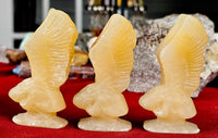 Yellow Calcite Crystal Angel of Remembrance Statue 🪽😇🙏💛