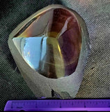 LG. Partially Matte/Raw/Polished Finished Rainbow Obsidian Heart ❤️🌈🖤😍✨