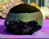 LG. Partially Matte/Raw/Polished Finished Rainbow Obsidian Heart ❤️🌈🖤😍✨