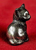 Solid Pyrite Crystal Kitty Carving 😻✨⚜️🐾