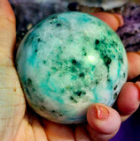 Phoenix Stone Crystal Sphere 🩵🔮🤍