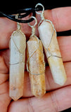 Golden Healer Quartz Necklace on Adjustable Rope Chain