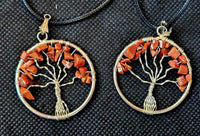 Goldstone Crystal Tree of Life Necklace on Adjustable Rope Chain 📿🍂🍁