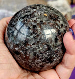 Yooperlite Crystal Sphere 🖤🔮✨🧡