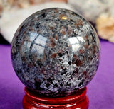 Yooperlite Crystal Sphere 🖤🔮✨🧡