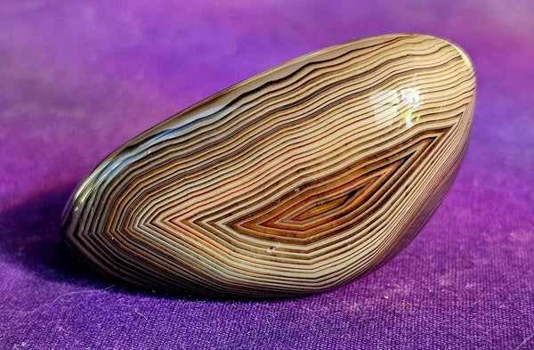 Sardonyx Crystal Palmstone 🖤🧡❤️💛