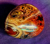 Sardonyx Crystal Palmstone 🖤🧡❤️💛