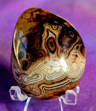 Sardonyx Crystal Palmstone 🖤🧡❤️💛