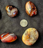 Sardonyx Crystal Palmstone 🖤🧡❤️💛