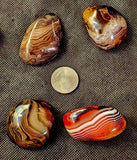 Sardonyx Crystal Palmstone 🖤🧡❤️💛