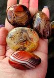 Sardonyx Crystal Palmstone 🖤🧡❤️💛
