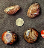 Sardonyx Crystal Palmstone 🖤🧡❤️💛