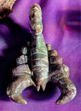 LG. Ocean Jasper Crystal Scorpion Carving 🦂♏💎🔮🪸🌊🐚