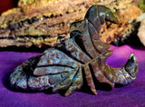 LG. Ocean Jasper Crystal Scorpion Carving 🦂♏💎🔮🪸🌊🐚