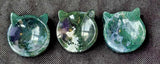 Moss Agate Crystal Cat Ear Trinket Dish ✨😻🐾🐯🌱💚