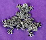 Assorted Metal Triple Frog Crystal Sphere Holder 🔮✨🐸⚜️