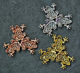 Assorted Metal Triple Frog Crystal Sphere Holder 🔮✨🐸⚜️